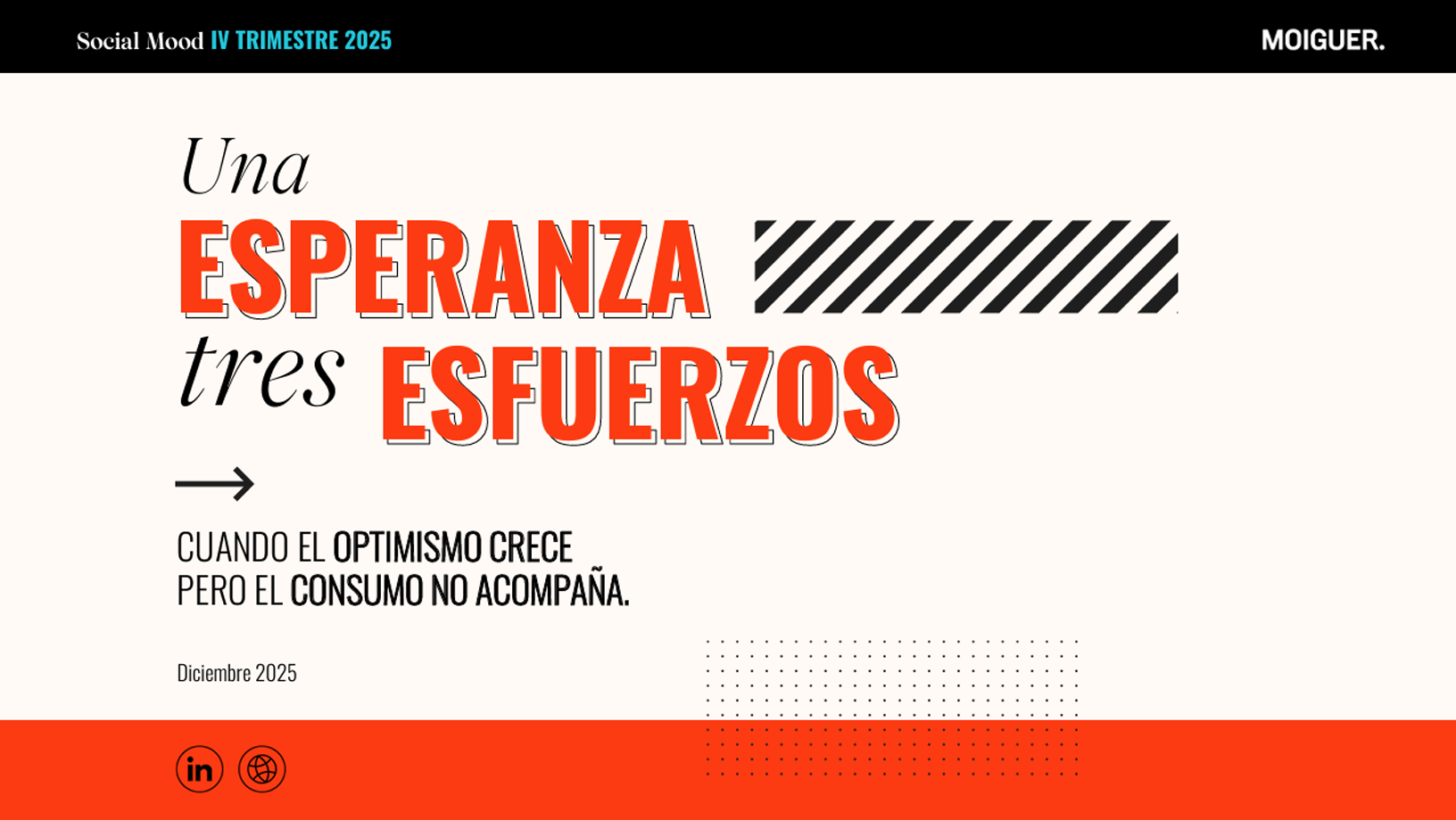 Social Mood IV Trimestre 2025: una esperanza, tres esfuerzos